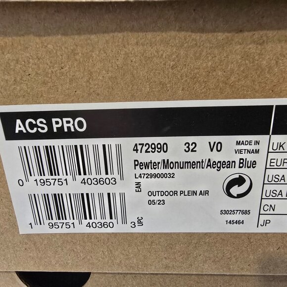 Salomon ACS Pro Advanced Pewter Aegean Blue L47299000 Mens Size 10 NEW HTF COLOR - Picture 8 of 12